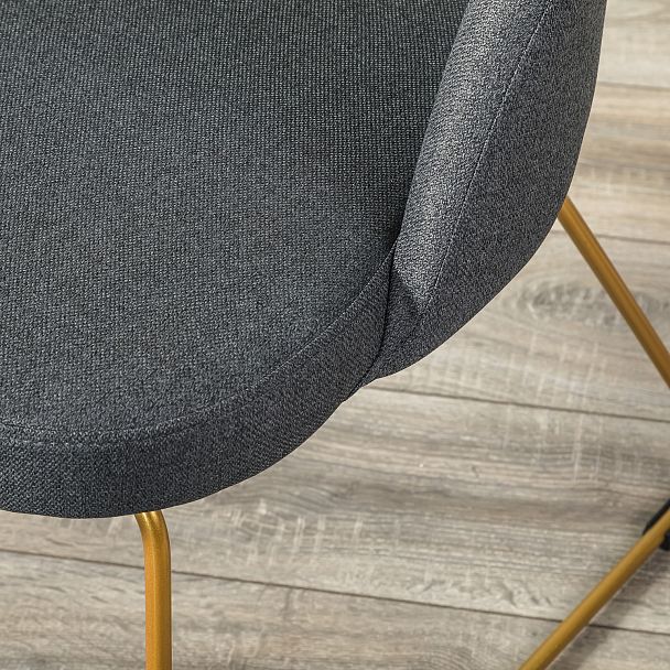 Стул Lars тёмно-серый/Линк золото - Вид 12