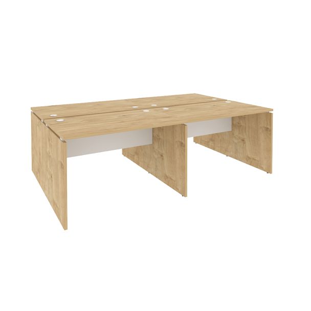 Onix Рабочая станция O.D.RS-4.2.7 Тиквуд светлый/Белый бриллиант 2360*1475*750 - Вид 1