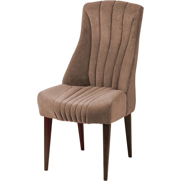 Комплект деревянных мягких стульев Мэриот Темный орех/Латте велюр, 2 шт. - Вид 1