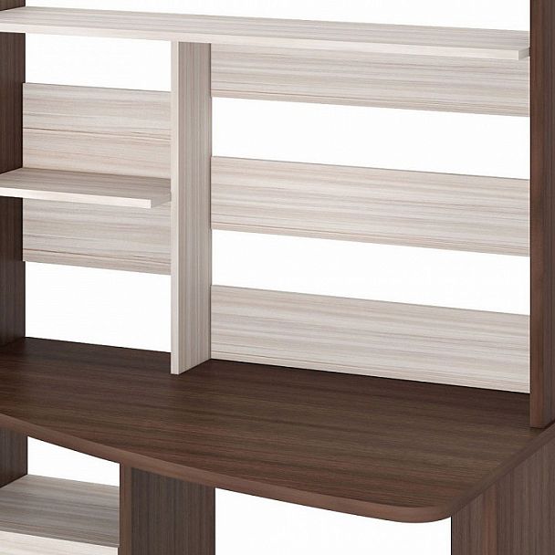 Стол компьютерный Домино Лайт СКЛ-Крл 120+НКЛ-120 Карамель/Шамони правый - Вид 4