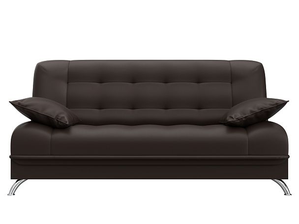 Диван Книжка Анна (полностью экокожа коричневая) - Вид 2