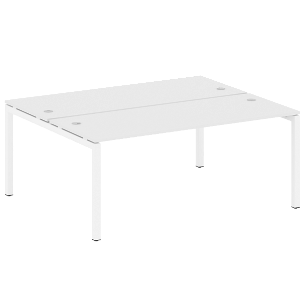 Metal System Quattro Р. ст. на П-образном м/к 50БП.РАС-СП-2.5 Белый/Белый металл 1800*1475*750 - Вид 1