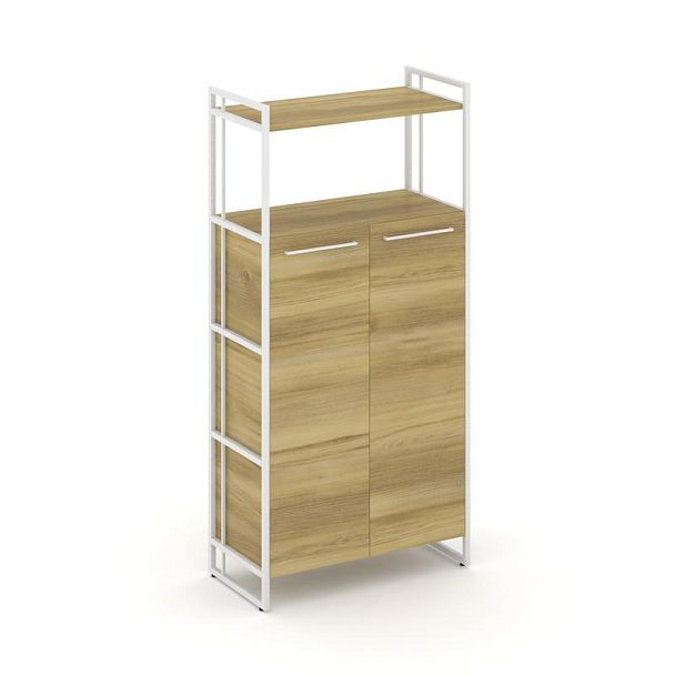 Rift Шкаф 4 ниши широкий RF.SS-43 Дуб Винченцо/Металл Белый 798*396*1648 - Вид 1