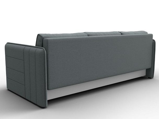 Диван прямой Слим Рогожка серый - Вид 5