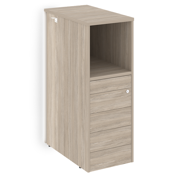 Onix Тумба с подсветкой 5 ящиков TIP-ON завершающая, правая O.R-TV-5 TIP.S (R) Дуб аттик 436*767*1185 - Вид 1