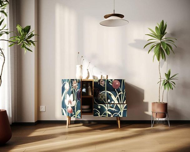 Комод Berber три ящика и дверка арт BB34/Print_54 - Вид 2