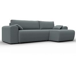 Диван угловой Лига-099 угол универсальный Рогожка серый - Фото предпросмотра