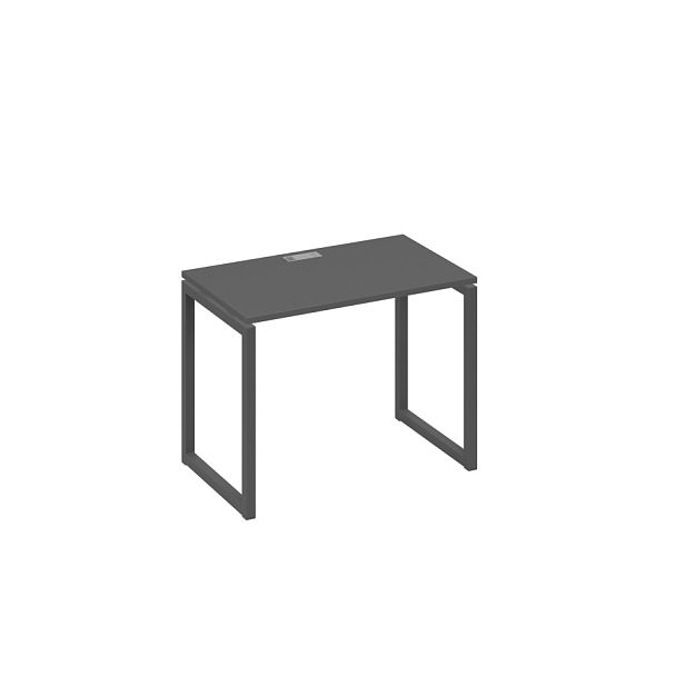 Стол письменный на металлокаркасе QUATTRO A4 А4 Б4 002 БП антрацит премиум / металлокаркас антрацит - Вид 1
