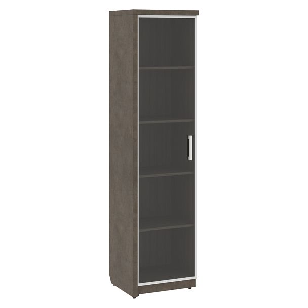 Шкаф СФ-534581 Бетон чикаго тем F187 ST9/Дрифтвуд H3090 ST22/Графит\Черный 537х454,5х2083 WOOD&STONE - Вид 1