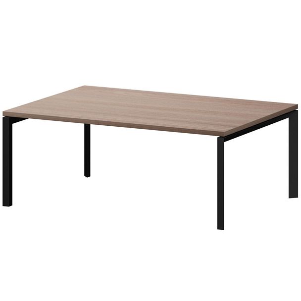 Стол переговорный на металлокаркасе КТМ-20.14.38 Темный шимо 2000x1400x750 Акцент - Вид 1