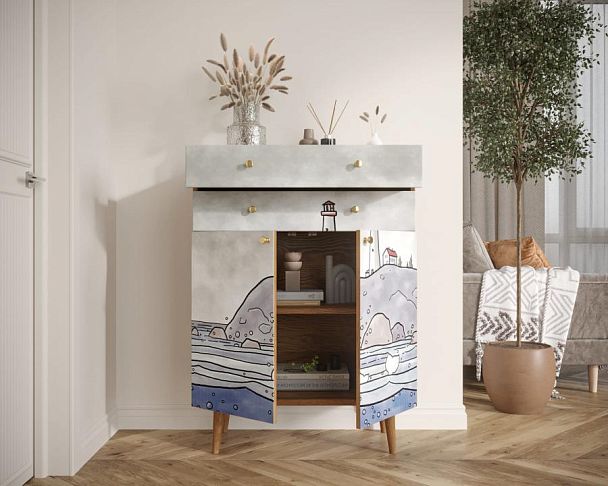 Комод Berber большой арт BB12/Print_51 - Вид 2