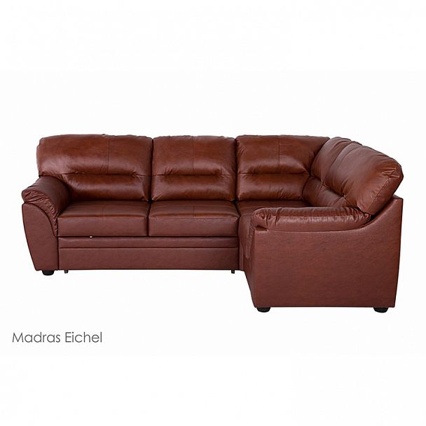 Угловой диван "Атлантик с тумбой" в коже - Вид 3