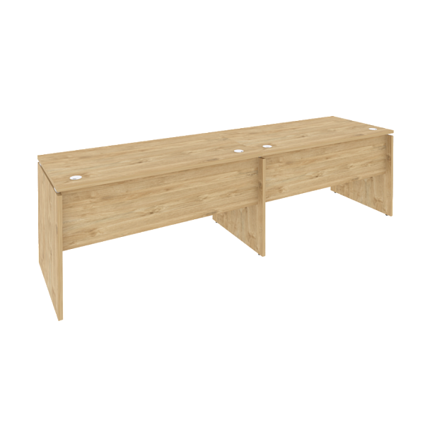 Onix Рабочая станция O.RS-2.3.7 Тиквуд светлый 2760*720*750 - Вид 1