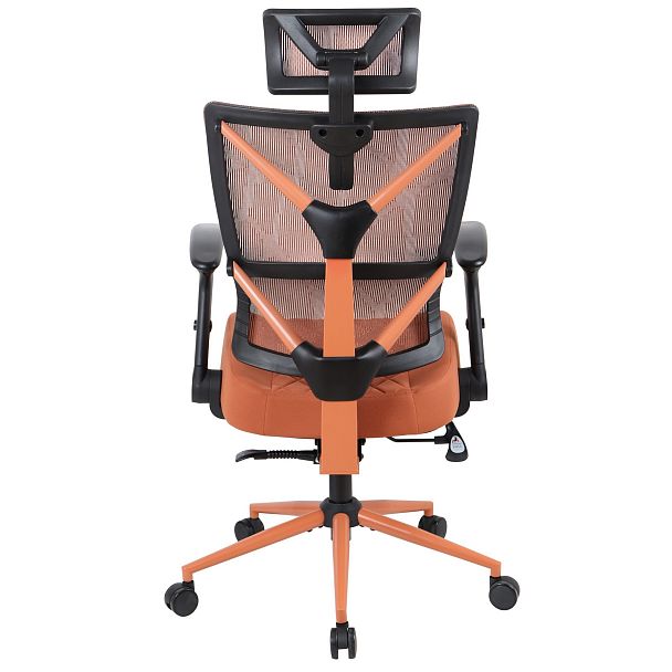 Кресло CHAIRMAN CH566, ткань/сетка, оранжевый - Вид 3
