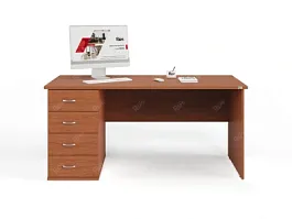 UNITY РС07-16 L ОРЕХ ИТАЛЬЯНСКИЙ Стол однотумбовый 1600х700х750 - Фото предпросмотра