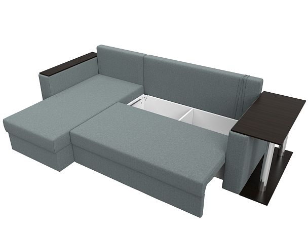 Диван угловой Атланта Лайт левый угол Рогожка серый - Вид 7