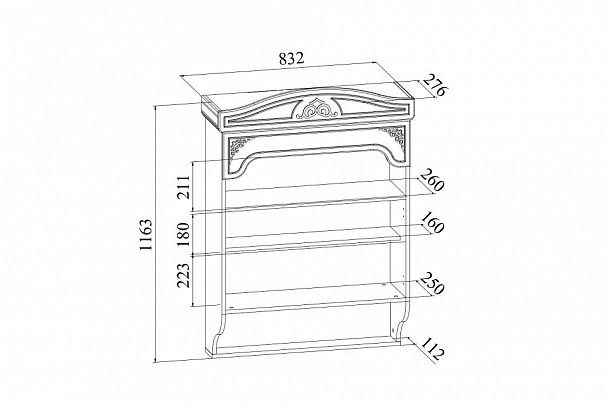 Тумба навесная Ассоль плюс АС-14 - Вид 4
