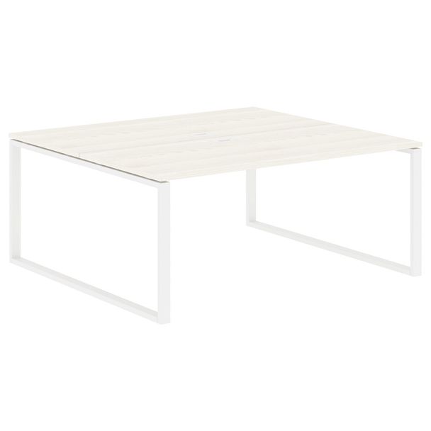 Стол 2-х местный EQWST 1716 Ясень Траун/Белый 1760х1606х750 EDIS - Вид 1
