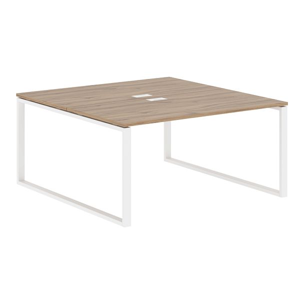 Стол 2-х местный EQWST 1516 Дуб Денвер светлый/Белый 1560х1606х750 EDIS - Вид 1