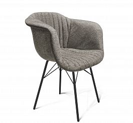 Стул Sheffilton SHT-ST31-C1/S64 пепельный/черный муар - Фото предпросмотра