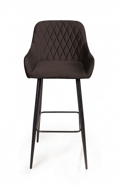 Стул барный Robert, бархат антрацит 14 - Вид 2