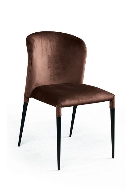 Стул Albert (Альберт), бархат коричневый 12 - Вид 1