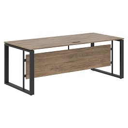 Стол руководителя EST 209 Кария Пальмира/Антрацит 2000х900х750 ENIO - Фото предпросмотра