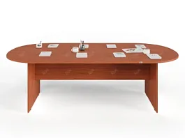 UNITY PКС-12/24 ОРЕХ ИТАЛЬЯНСКИЙ Конференц стол овальный Универсальный 2400х1200х750 - Фото предпросмотра