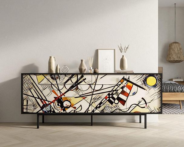 Комод с четыремя дверками Emerson by Kandinsky арт EM01/Print_01 - Вид 4