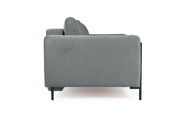 Barcelona диван-кровать трехместный прямой, велюр серый - Вид 3