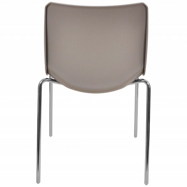 Стул Race (4 ножки) каркас Хром, серый, стопируемый - Вид 4