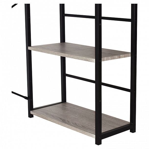 Стол на металлокаркасе BRABIX "LOFT CD-005", 1200х520х1200 мм, 3 полки, цвет дуб антик, 641222 - Вид 8