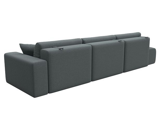 Диван прямой Лига-036 НПБ Модерн Лонг подлокотник справа Рогожка серый - Вид 6