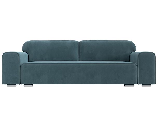 Прямой диван Лига-029 Велюр бирюзовый - Вид 2