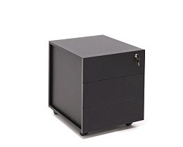 UNIO Тумба подкатная 103 101 black ЧЕРНЫЙ 44x55xh57см "ANCONA"  ТК-002907034443 черный - Фото предпросмотра