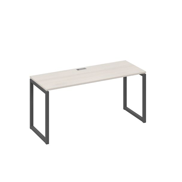 Стол письменный на металлокаркасе QUATTRO A4 А4 Б4 005 БП дуб / металлокаркас антрацит - Вид 1