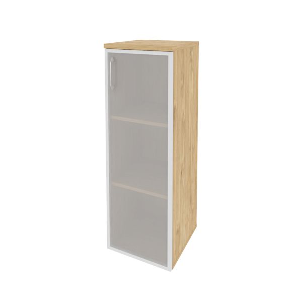 Onix Шкаф средний узкий правый O.SU-2.4 R (R) Тиквуд светлый 400*420*1207 - Вид 1