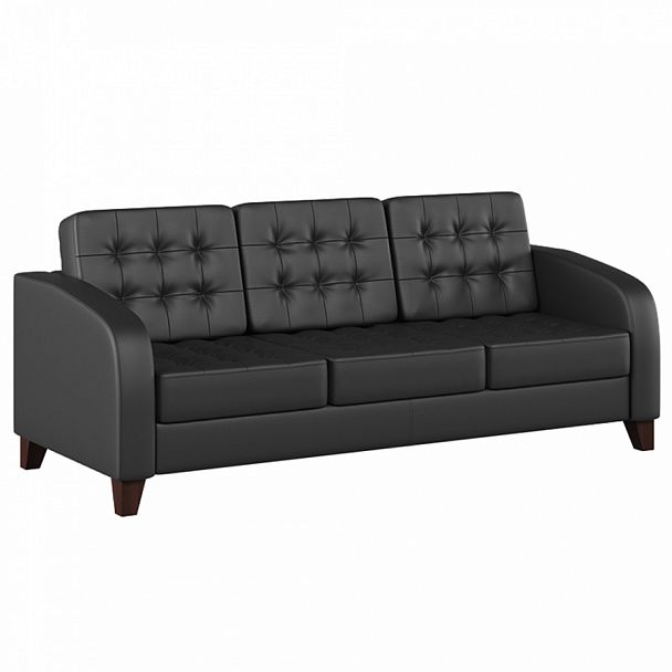 Диван трехместный Basel 209x85x84 чёрный - Вид 1