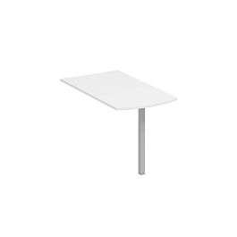 Брифинг-приставка фронтальная с опорой КФ Комфорт КФ К.С1 1221 БП белый премиум / серый - Фото предпросмотра