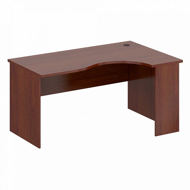 Стол эргономичный правый "Армейская мебель" ПК-АРМ-СТЭ155х100П-В3-34а орех ноче экко - Вид 1