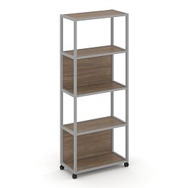 Shelf Mobile Стеллаж 5 уровней 1 секция VR.LT-STK-505.06 Дуб Аризона/Металл Серый 600*400*2000 - Фото предпросмотра