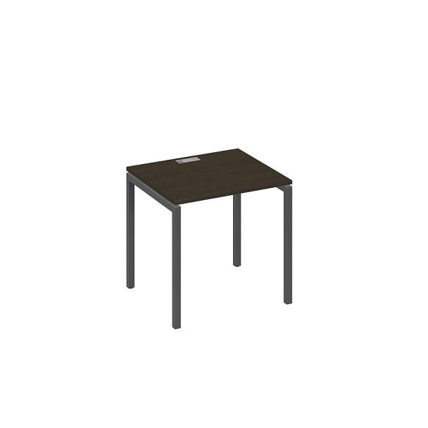 Стол письменный на металлокаркасе DUE A4 А4 Б2 011 БП венге / металлокаркас антрацит - Вид 1