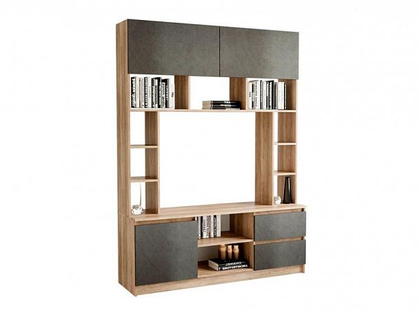 "Прайм" Секция центральная дуб каньон/M18 - Вид 1