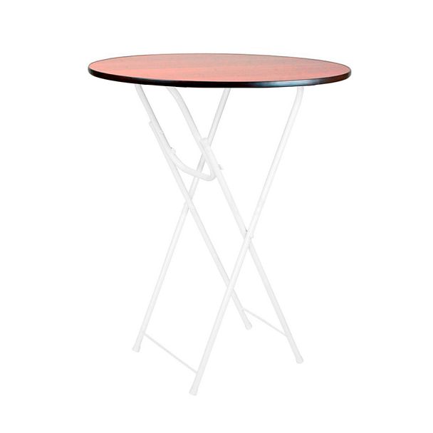 Стол Лидер 9, d700, орех, белый - Вид 1