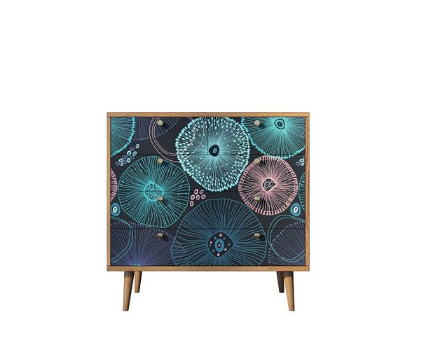 Комод Berber пять ящиков 32 принт арт BB36/Print_32 - Вид 1