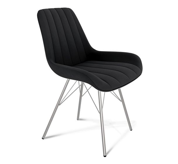 Стул Sheffilton SHT-ST37/S37 ночное затмение/хром лак - Вид 1