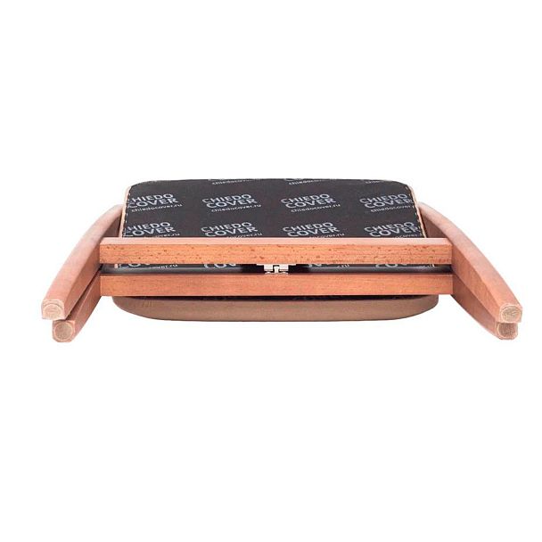 Стул раскладной Clack, велюр Vellutto 53, каркас бук морилка светлый орех - Вид 7