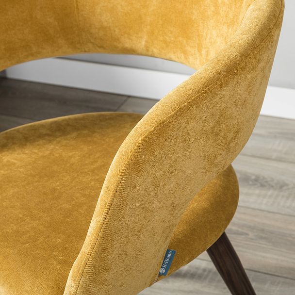 Кресло Hugs желтый/т.орех - Вид 14