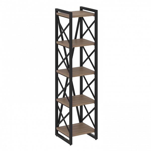 Стеллаж на опорах "Loft" VR.L-MST.O-5.4 дуб аризона/черный - Вид 1