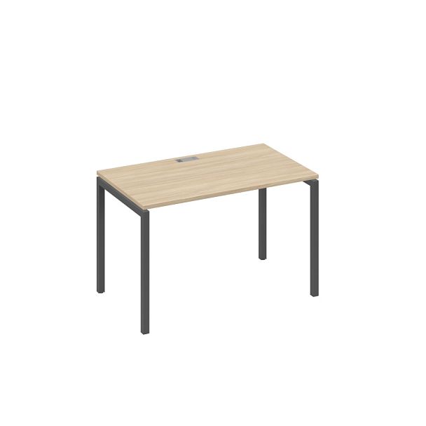 Стол письменный на металлокаркасе DUE A4 А4 Б2 013 БП дуб скандинавский / металлокаркас антрацит - Вид 1